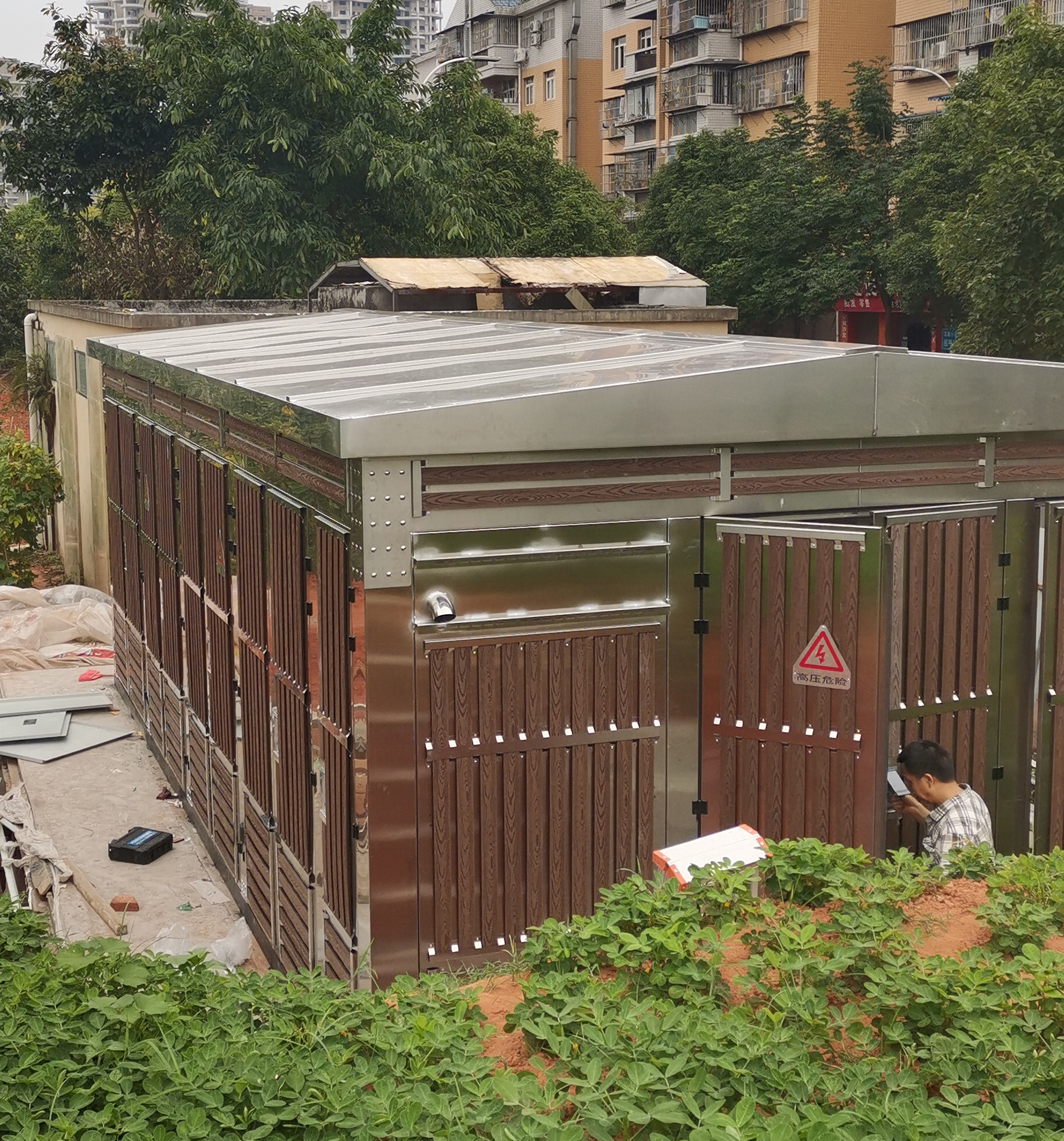 祝贺四川宜宾兴文县城区k9开闭所新建工程现场组装完成